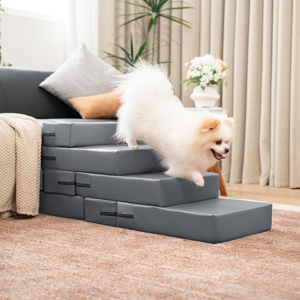 Waterproof Washable PU Leather Modular Multi-Level Pet Stairs - Dog... detail view 21 | Petix pet supplies for dogs and cats