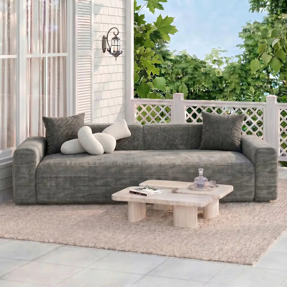 Herringbone Full Coverage Comfortable Scratch-Resistant Sofa Protecti... detail view 8 | Petix pet supplies for dogs and cats