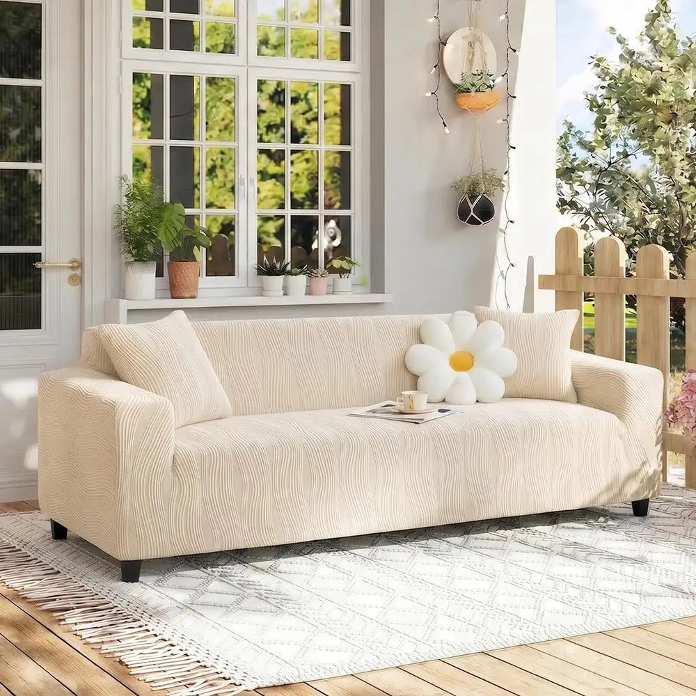 Jacquard Stretch Full-Cover Anti-scratch Outdoor Couch Cover - Couch... detail view 10 | Petix pet supplies for dogs and cats