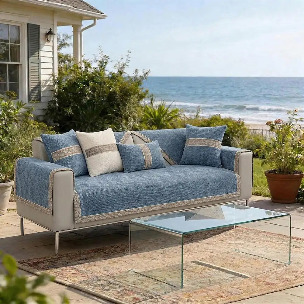 All-Season Modern Tweed Woven Chenille Anti-Slip Outdoor Couch C... main product image | Petix pet supplies for dogs and cats