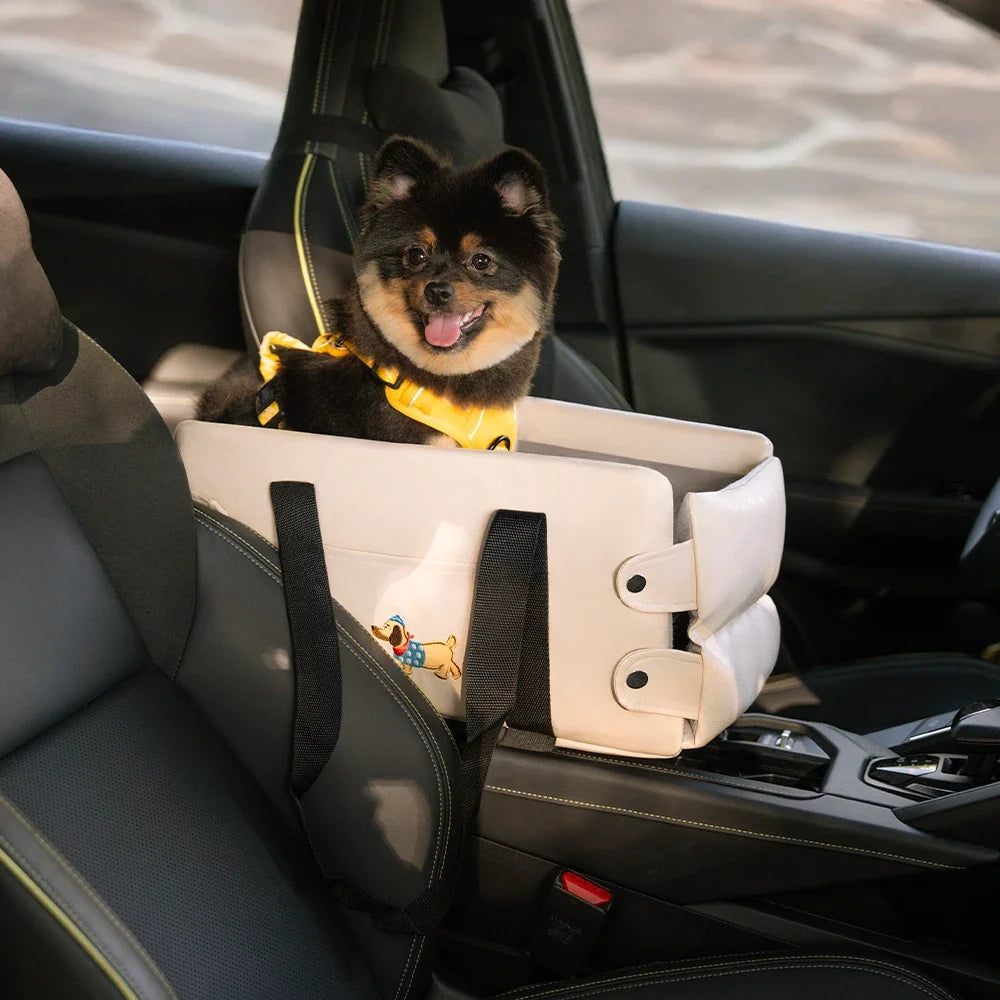 Portable Travel Faux Leather Waterproof Center Console Pet Car S... main product image | Petix pet supplies for dogs and cats