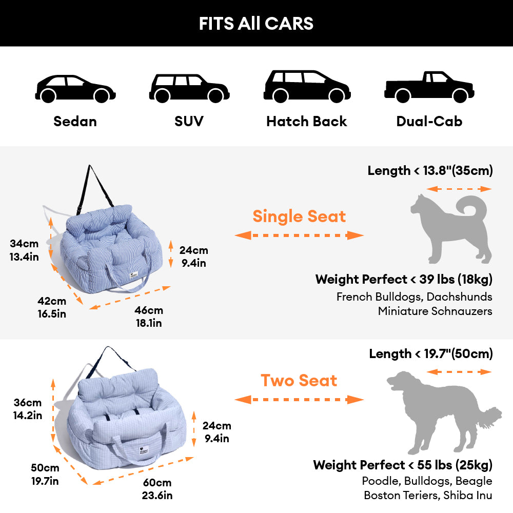 Portable ISOFIX Dog Car Seat Bed with LATCH System - Dog Car Seat detail view 4 | Petix pet supplies for dogs and cats