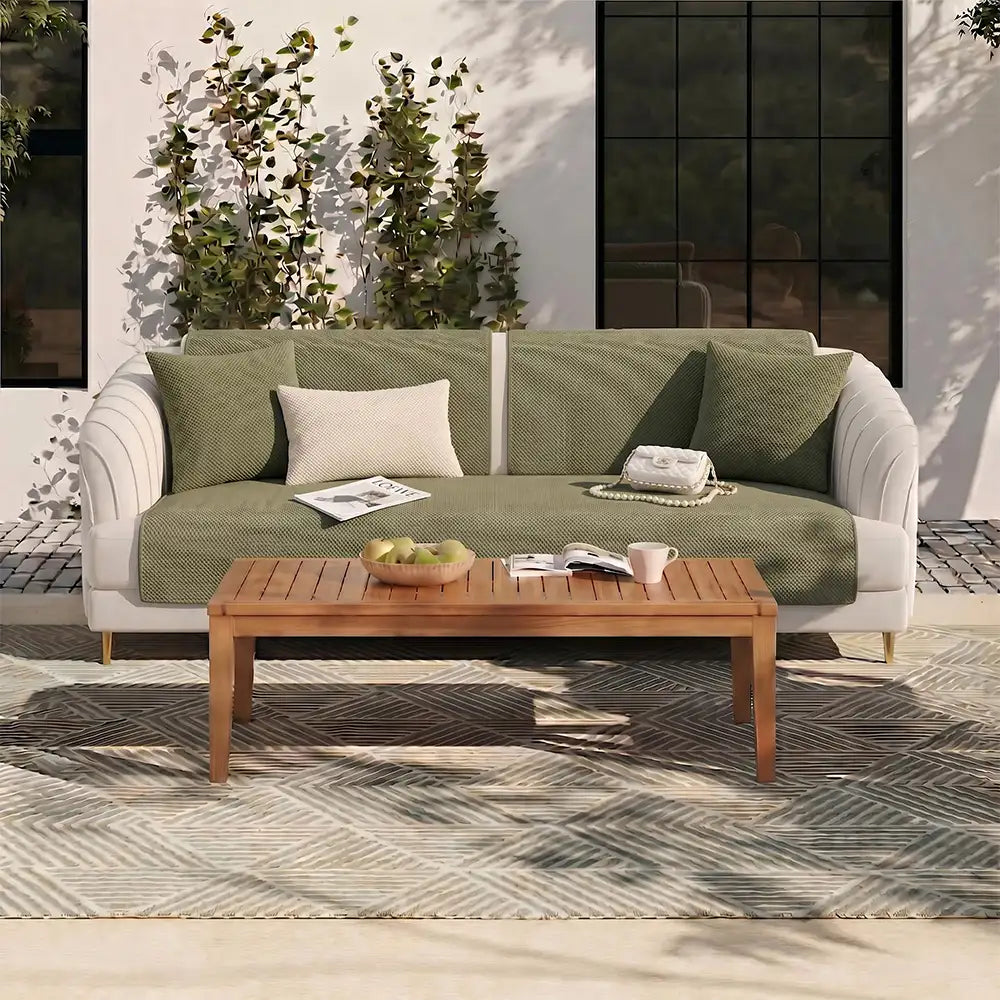 Simple Solid Colour Plush Furniture Protector Outdoor Couch Cover... detail view 13 | Petix pet supplies for dogs and cats