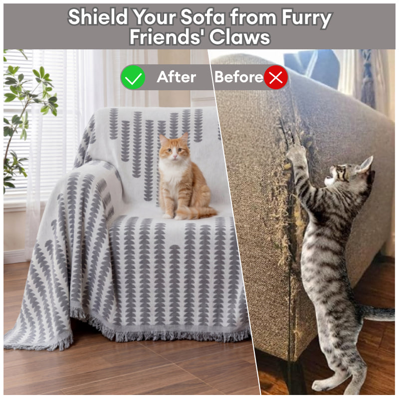 All-seasons Chenille Fabric Double-sided Anti-scratch Home Decoratio... detail view 10 | Petix pet supplies for dogs and cats