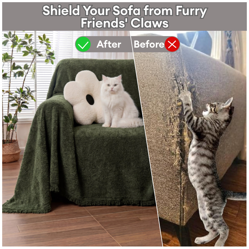 Soft Plush Water-resistant Multi-Purpose Furniture Protection Armchai... detail view 8 | Petix pet supplies for dogs and cats