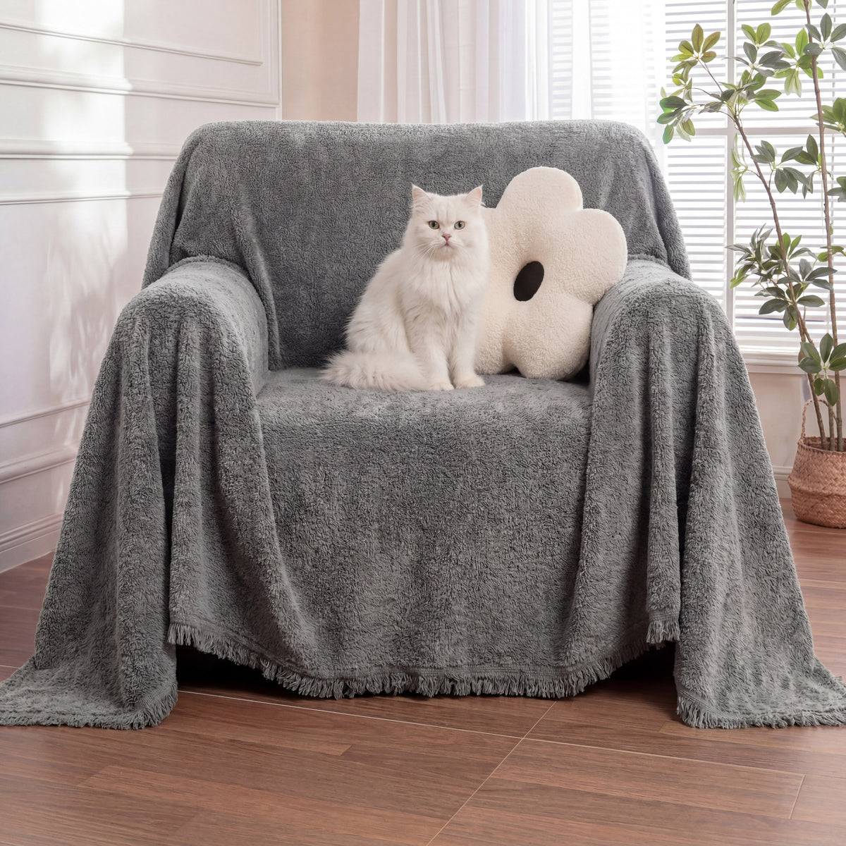 Soft Plush Water-resistant Multi-Purpose Furniture Protection Armcha... detail view 15 | Petix pet supplies for dogs and cats