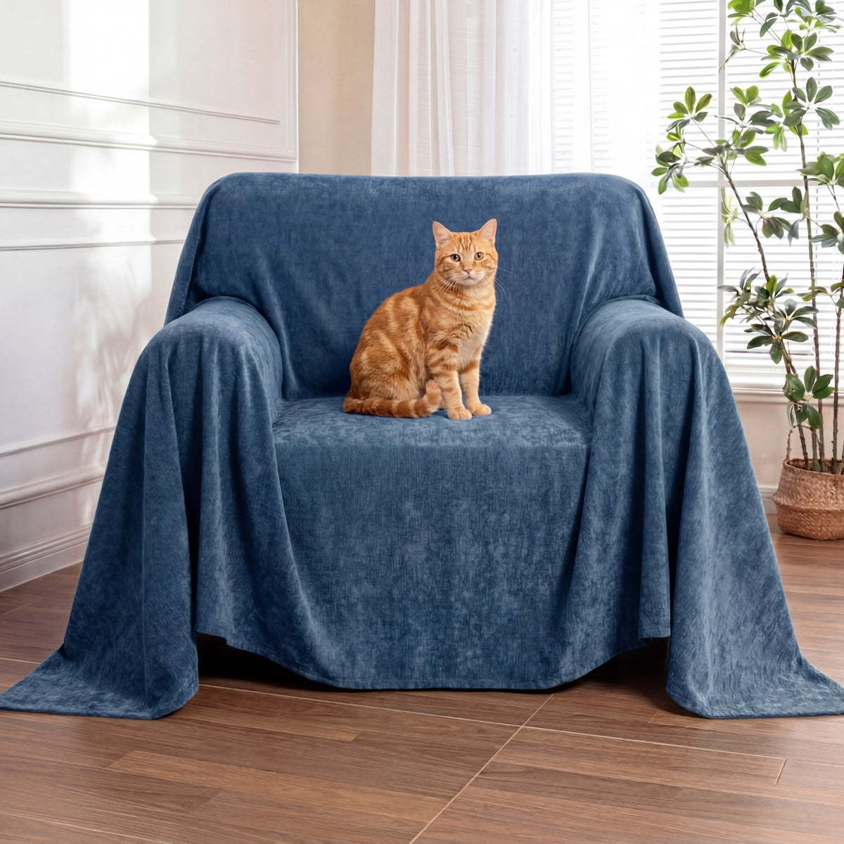 Soft and Waterproof Scratch-Resistant Non-Linting Throw Armchair Cov... detail view 19 | Petix pet supplies for dogs and cats