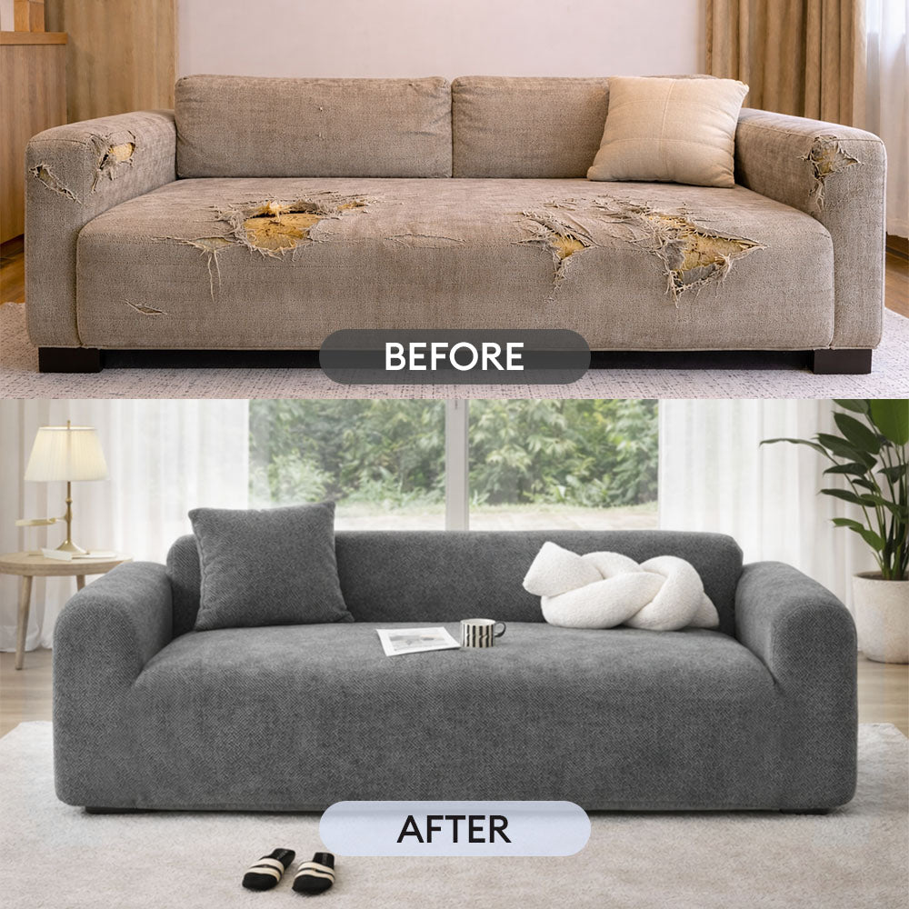 Herringbone Full Coverage Scratch-Resistant Sofa Protection Magic St... detail view 10 | Petix pet supplies for dogs and cats