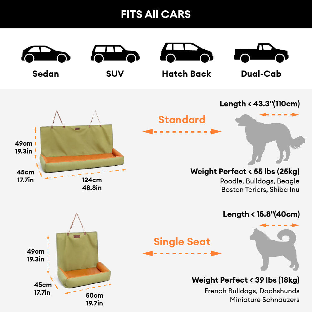 Waterproof Anti-Slip Large Dog Car Seat Cover-Urban Voyager - Dog Car... detail view 7 | Petix pet supplies for dogs and cats