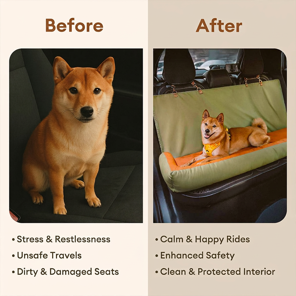Waterproof Anti-Slip Large Dog Car Seat Cover-Urban Voyager