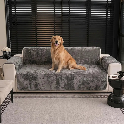 Cloud Fleece Anti-Slip One-Piece Couch Cover - Couch Cover detail view 2 | Petix pet supplies for dogs and cats