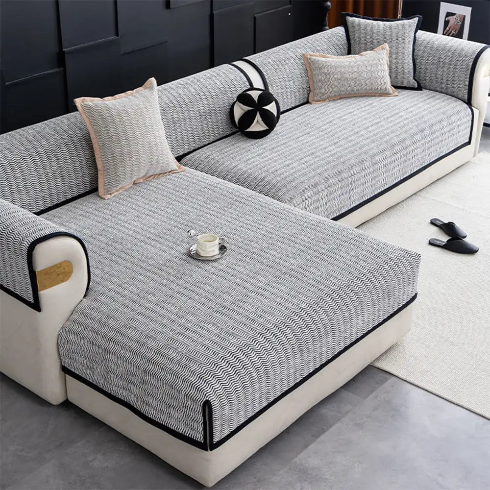 All-Season Chenille Breathable Sofa Protective Non-Slip Couch Cover... detail view 9 | Petix pet supplies for dogs and cats