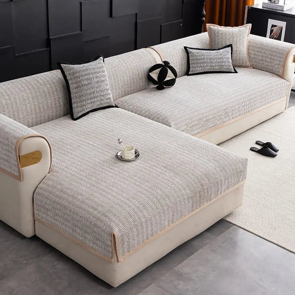 All-Season Chenille Breathable Sofa Protective Non-Slip Couch Cover... detail view 4 | Petix pet supplies for dogs and cats