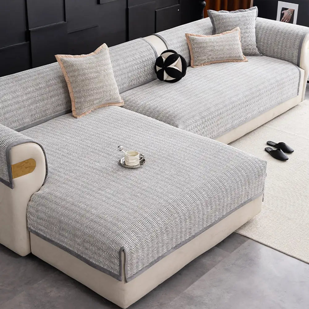 All-Season Chenille Breathable Sofa Protective Non-Slip Couch Cover... detail view 7 | Petix pet supplies for dogs and cats