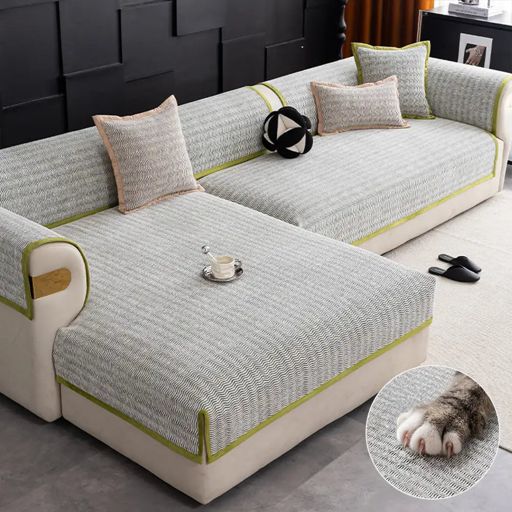 All-Season Chenille Breathable Sofa Protective Non-Slip Couch Cover... detail view 6 | Petix pet supplies for dogs and cats
