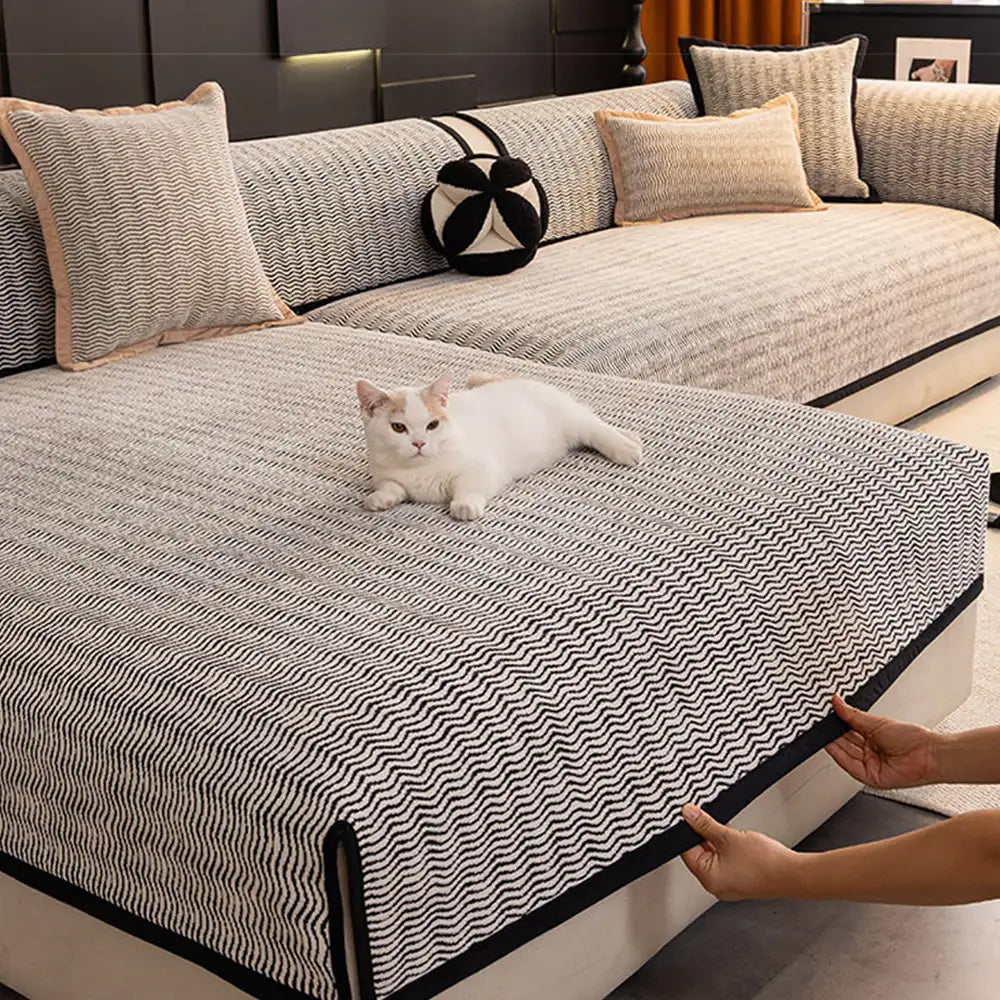 All-Season Chenille Breathable Sofa Protective Non-Slip Couch Cover... detail view 3 | Petix pet supplies for dogs and cats
