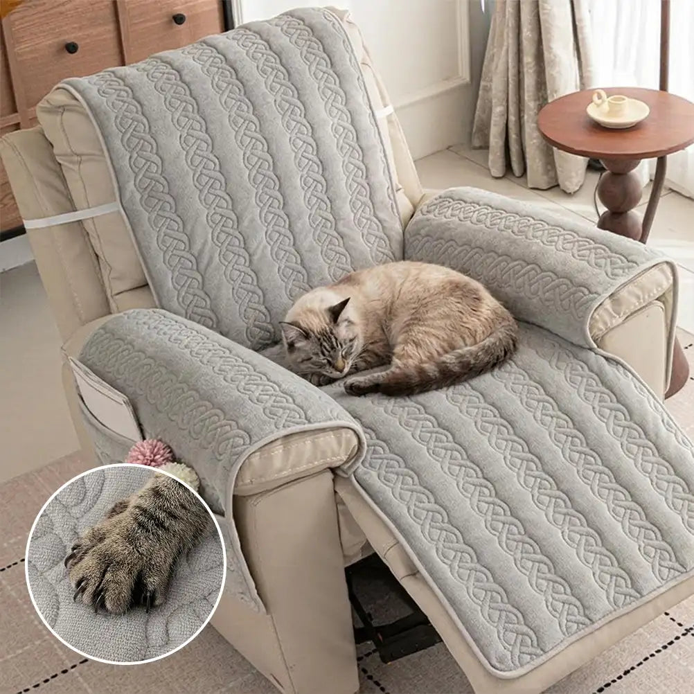 All-Season Scratch-Resistant Non-Slip Recliner Couch Cover with... main product image | Petix pet supplies for dogs and cats