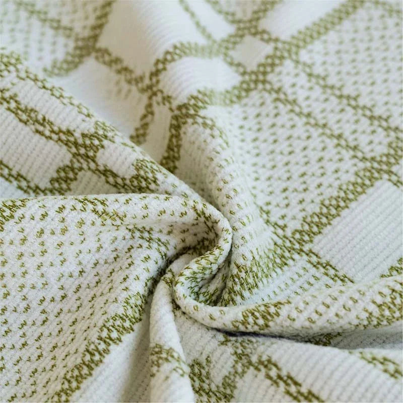 Checkered Pattern Breathable Chenille Sofa Protection Couch Cover - C... detail view 2 | Petix pet supplies for dogs and cats