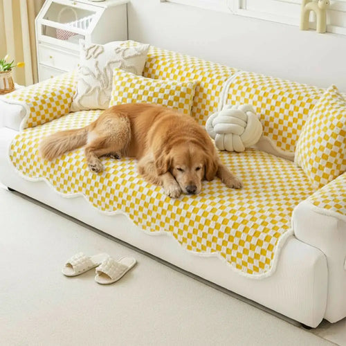 Classic Checkerboard Plush Comfortable Scratch-Resistant Non-Sli... main product image | Petix pet supplies for dogs and cats