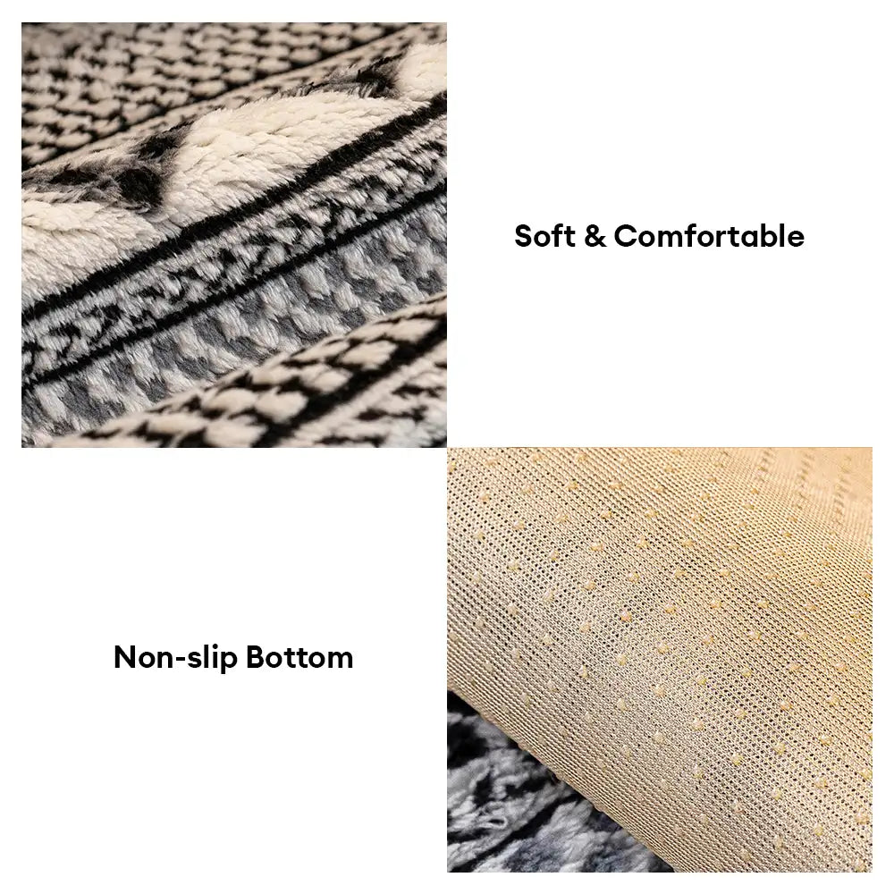 Classic Plaid Plush Scratch-Resistant Comfortable Non-Slip Couch Cove... detail view 4 | Petix pet supplies for dogs and cats