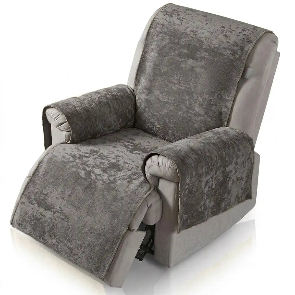 Cloud Fleece Anti-Slip One-Piece Recliner Chair Cover... lifestyle and size view 14 | Petix pet supplies for dogs and cats