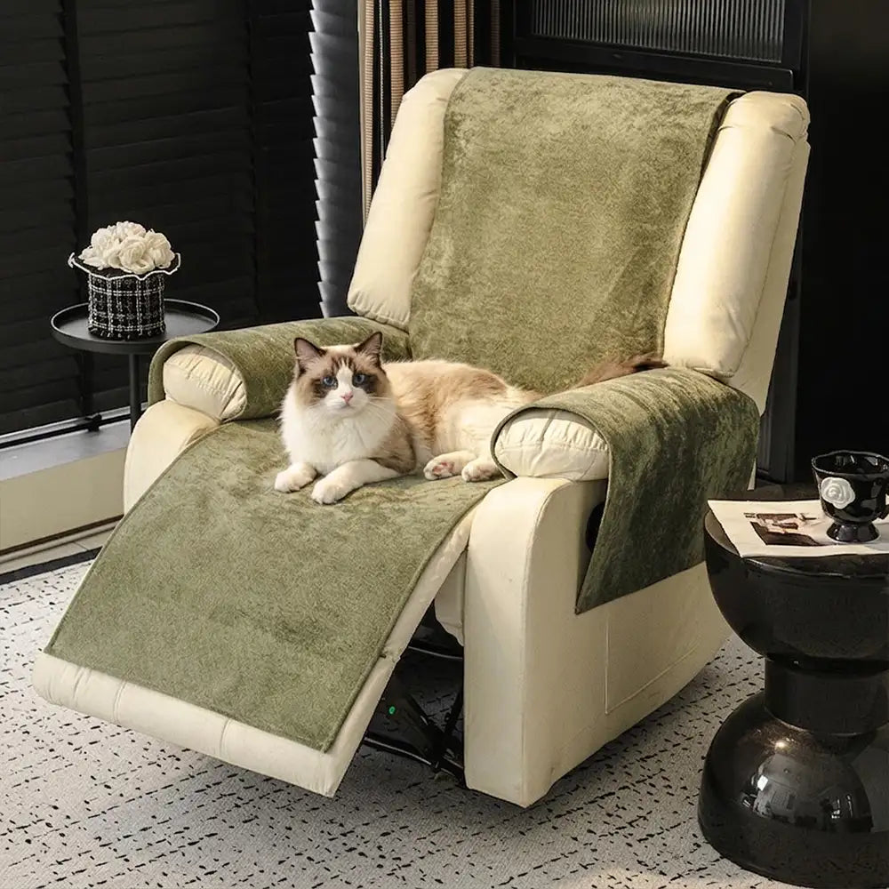 Cloud Fleece Anti-Slip One-Piece Recliner Chair Cover - Couch Cover main product image | Petix pet supplies for dogs and cats