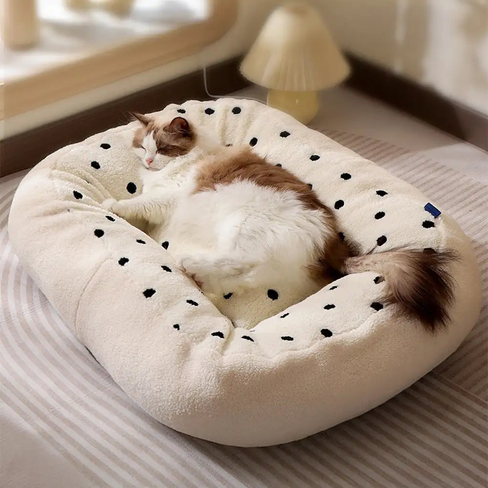 Cookie Plush Winter Warm Cozy Deep Sleep Dog Bed - Dog Beds detail view 10 | Petix pet supplies for dogs and cats