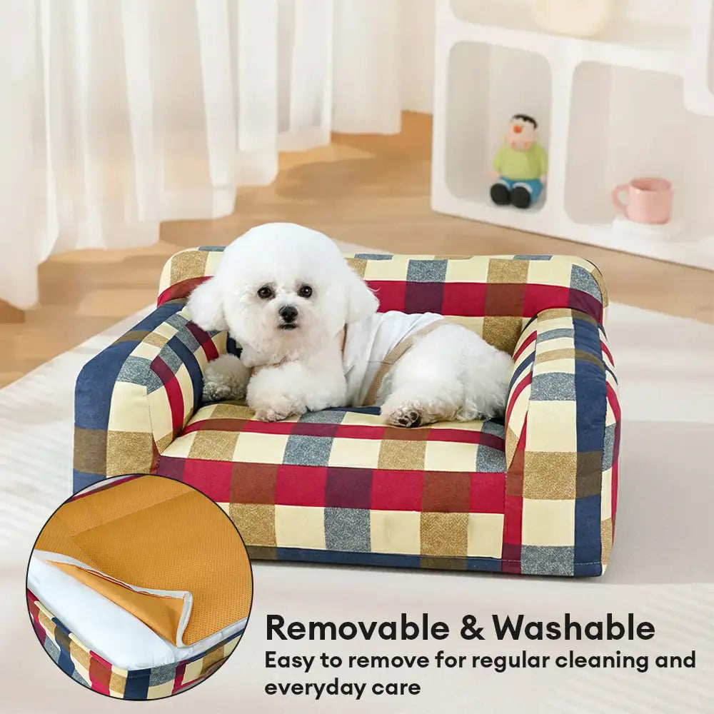 Cotton Canvas Fabric Breathable Scratch-Resistant Dog Sofa Bed - Dog... detail view 4 | Petix pet supplies for dogs and cats
