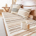 Cozy Chenille Striped Plush Sofa Protector Pet Mat Non-slip Couch Cov... detail view 5 | Petix pet supplies for dogs and cats