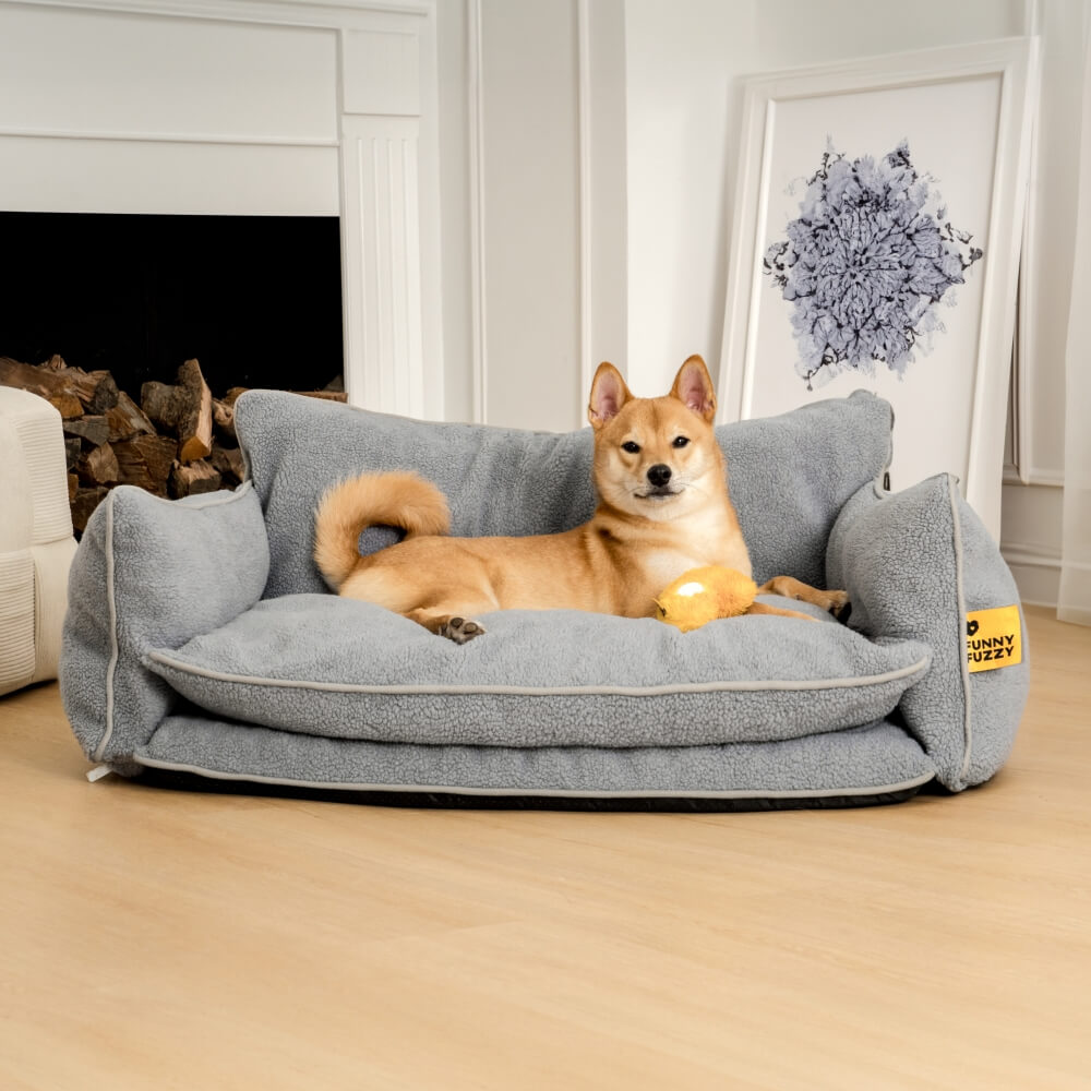 Bed Cover - Soft Faux Lambswool Double Layer Dog & Cat Sofa Bed - Bed... detail view 4 | Petix pet supplies for dogs and cats