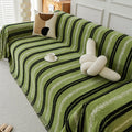 Decorative Stripe Tassel Chenille Throw Couch Cover - Couch Cover detail view 4 | Petix pet supplies for dogs and cats