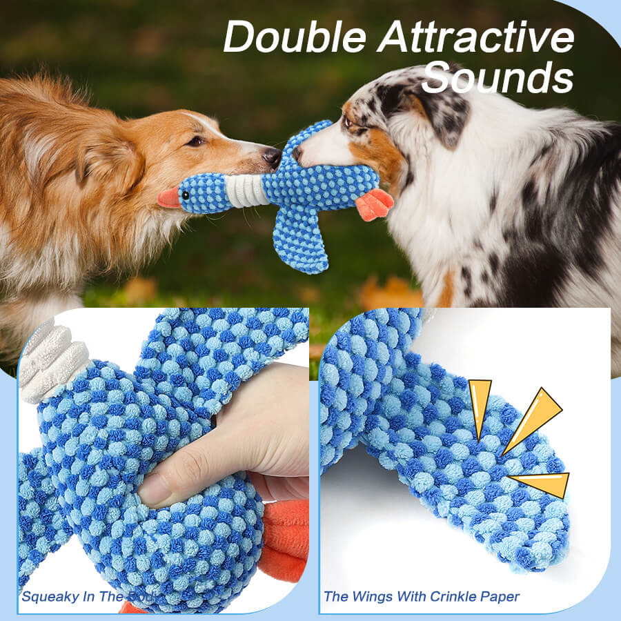 Dog Chew-Resistant Toy with Squeaker - Bird - Dog Toys detail view 3 | Petix pet supplies for dogs and cats