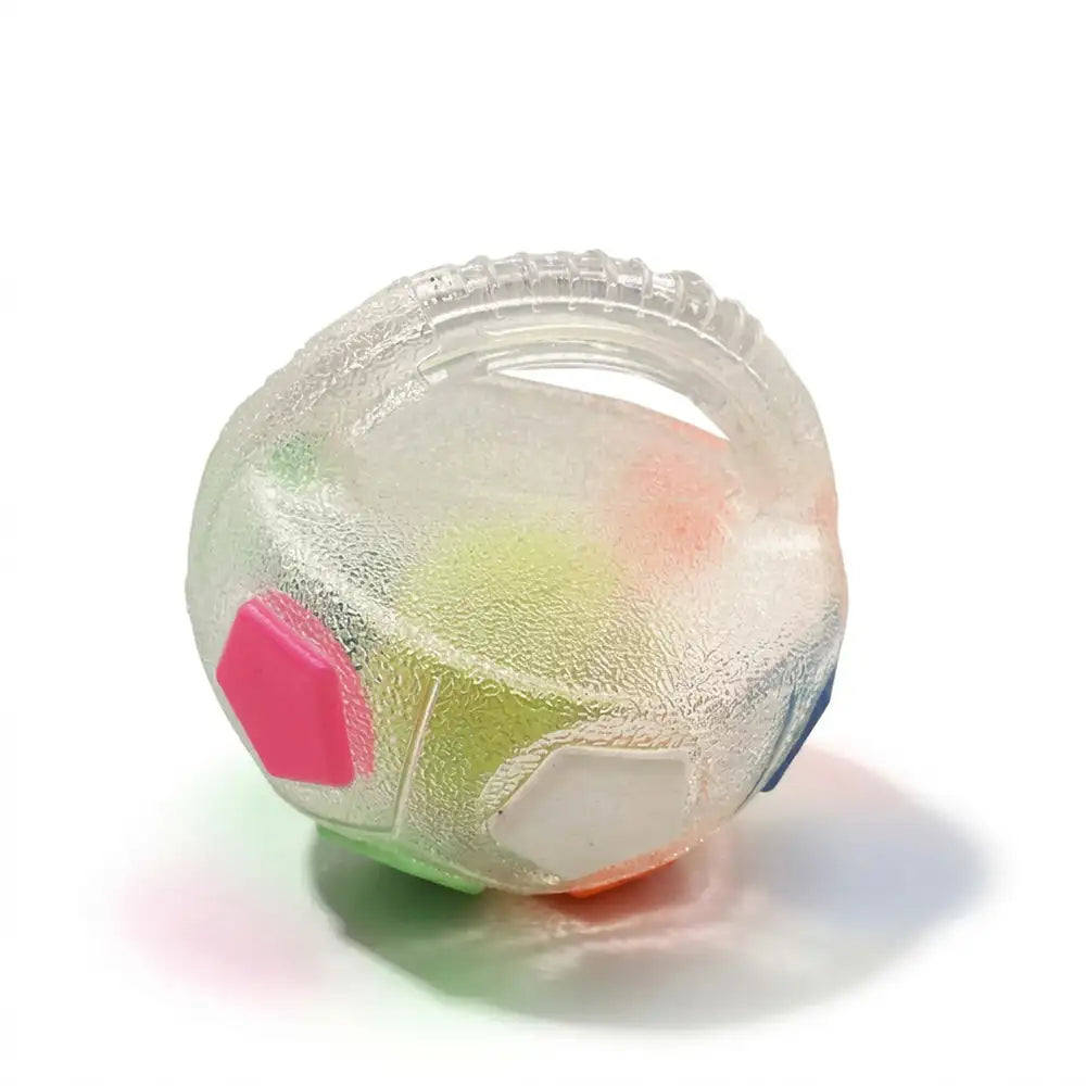 Dog Soccer Ball with Handle Floating Chew Toy - Dog Toys detail view 3 | Petix pet supplies for dogs and cats