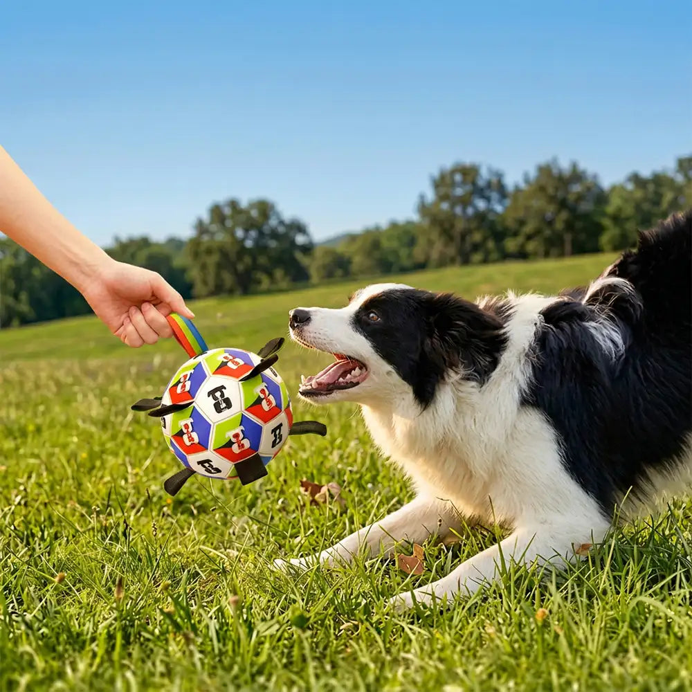 Dog Soccer Ball with Straps Interactive Toy - Dog Toys detail view 6 | Petix pet supplies for dogs and cats