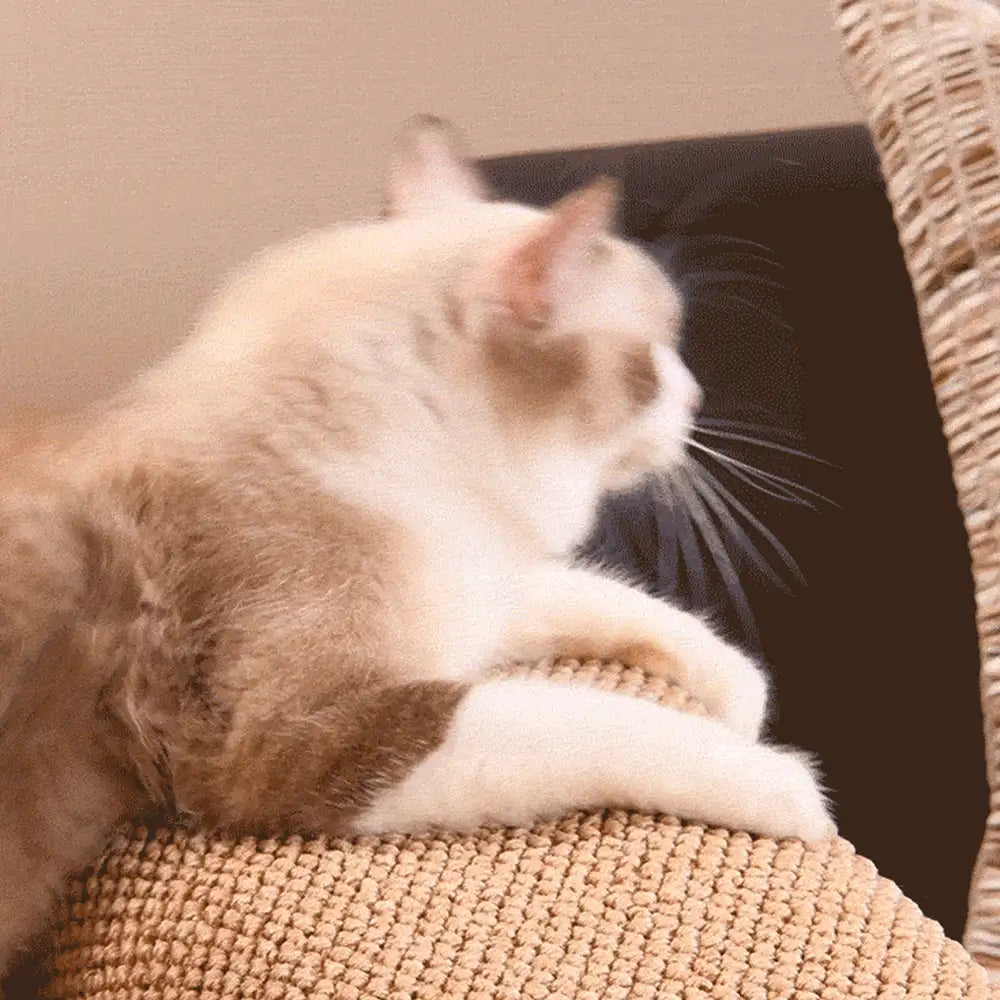 Adjustable Faux Sisal Scratch-Resistant Sofa Armrest Protector Cover... detail view 8 | Petix pet supplies for dogs and cats