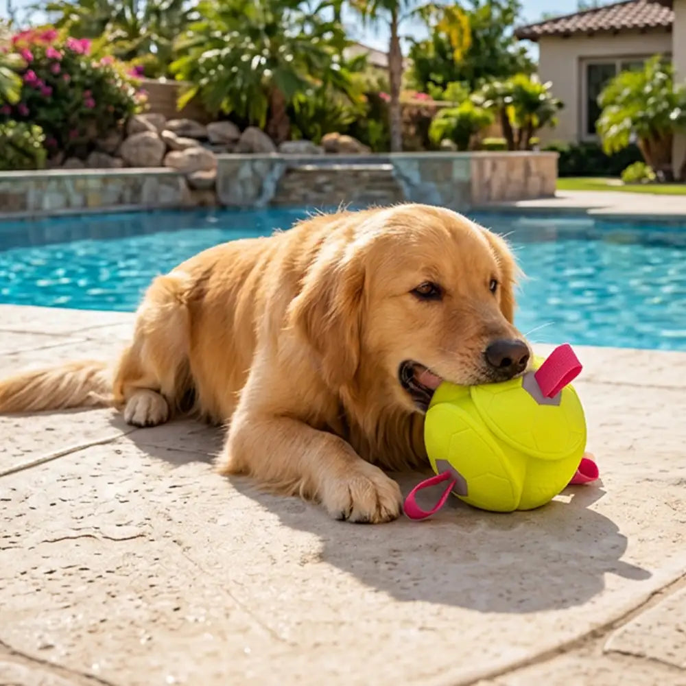Football Floating Dog Toy with Straps - Dog Toys main product image | Petix pet supplies for dogs and cats