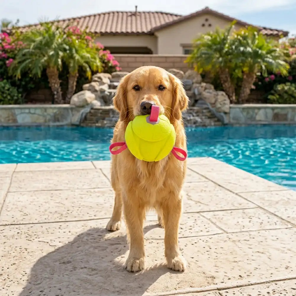 Football Floating Dog Toy with Straps - Dog Toys detail view 7 | Petix pet supplies for dogs and cats
