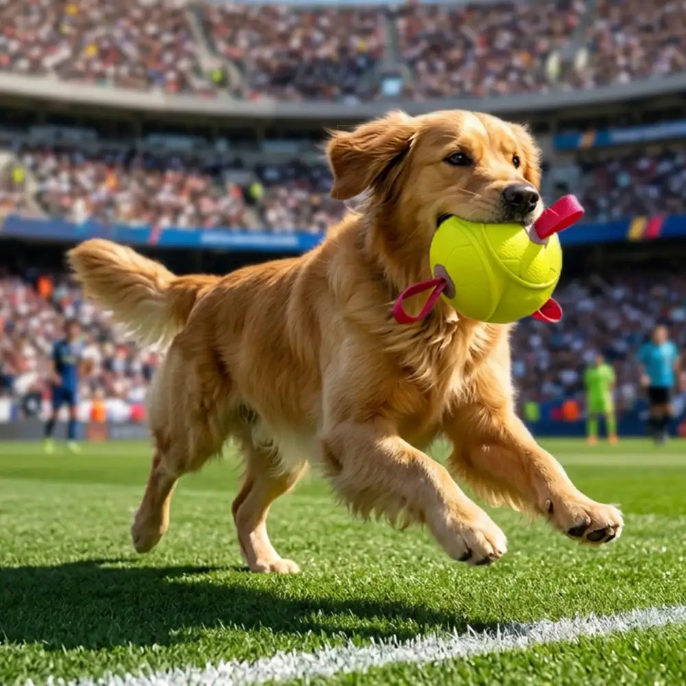 Football Floating Dog Toy with Straps - Dog Toys detail view 2 | Petix pet supplies for dogs and cats