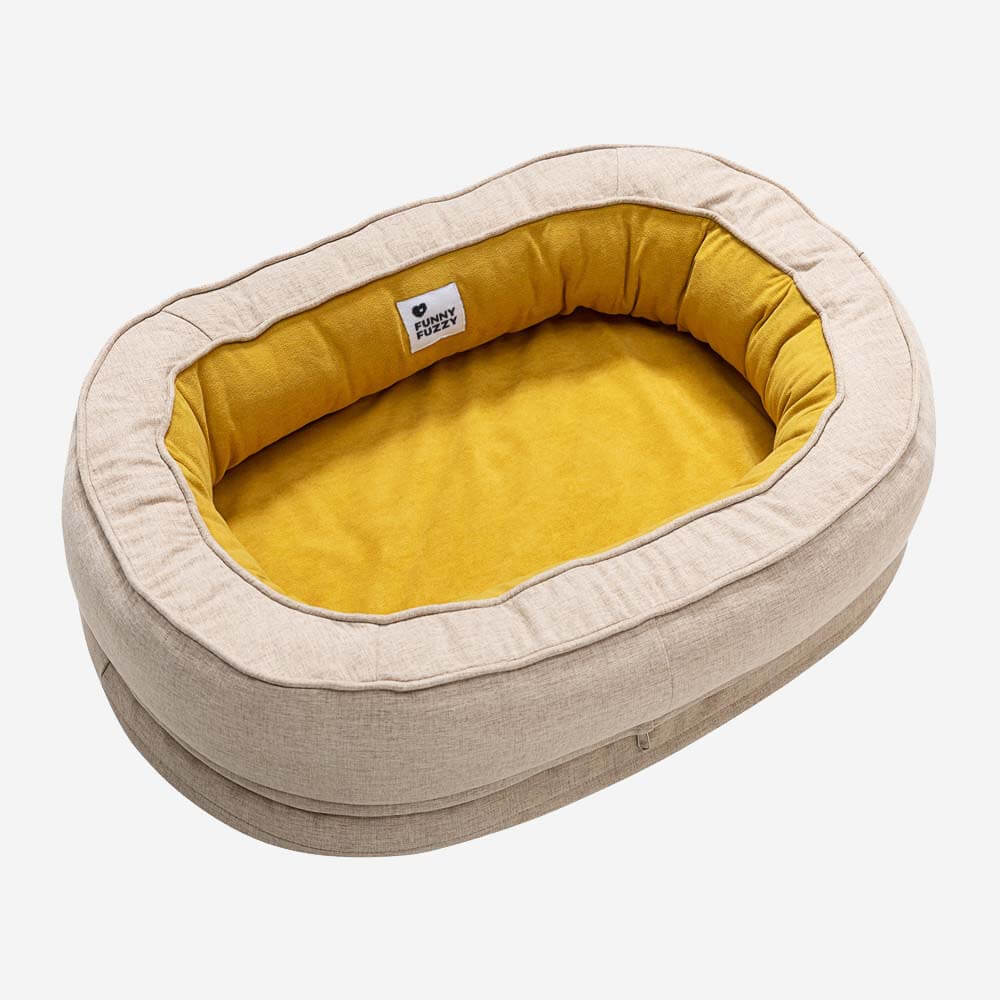 Donut Orthopedic Outdoor Dog Bed - Dog Beds lifestyle and size view 29 | Petix pet supplies for dogs and cats