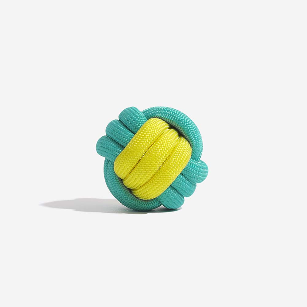 Knots Ball Throwing Dog Toys - Color Clash - Dog Toys lifestyle and size view 8 | Petix pet supplies for dogs and cats