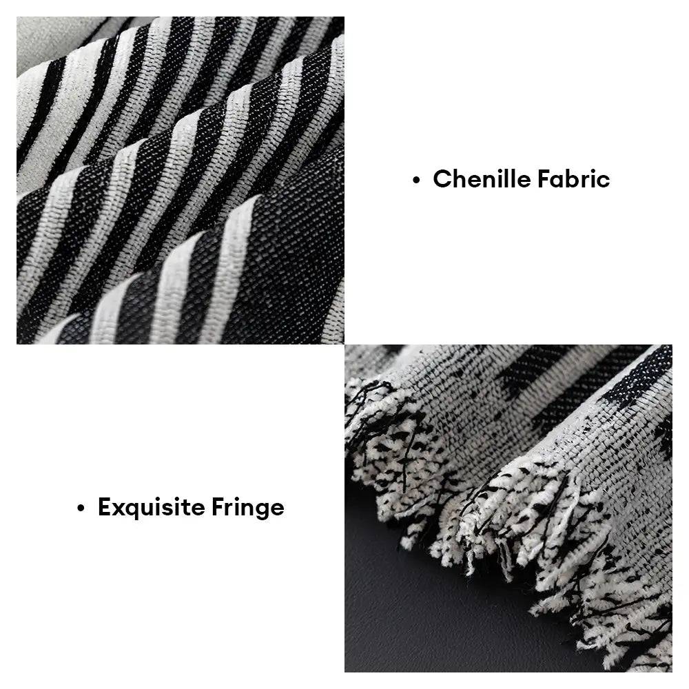 Geometric Striped Chenille Durable Sofa Protection Couch Cover - Couc... detail view 7 | Petix pet supplies for dogs and cats