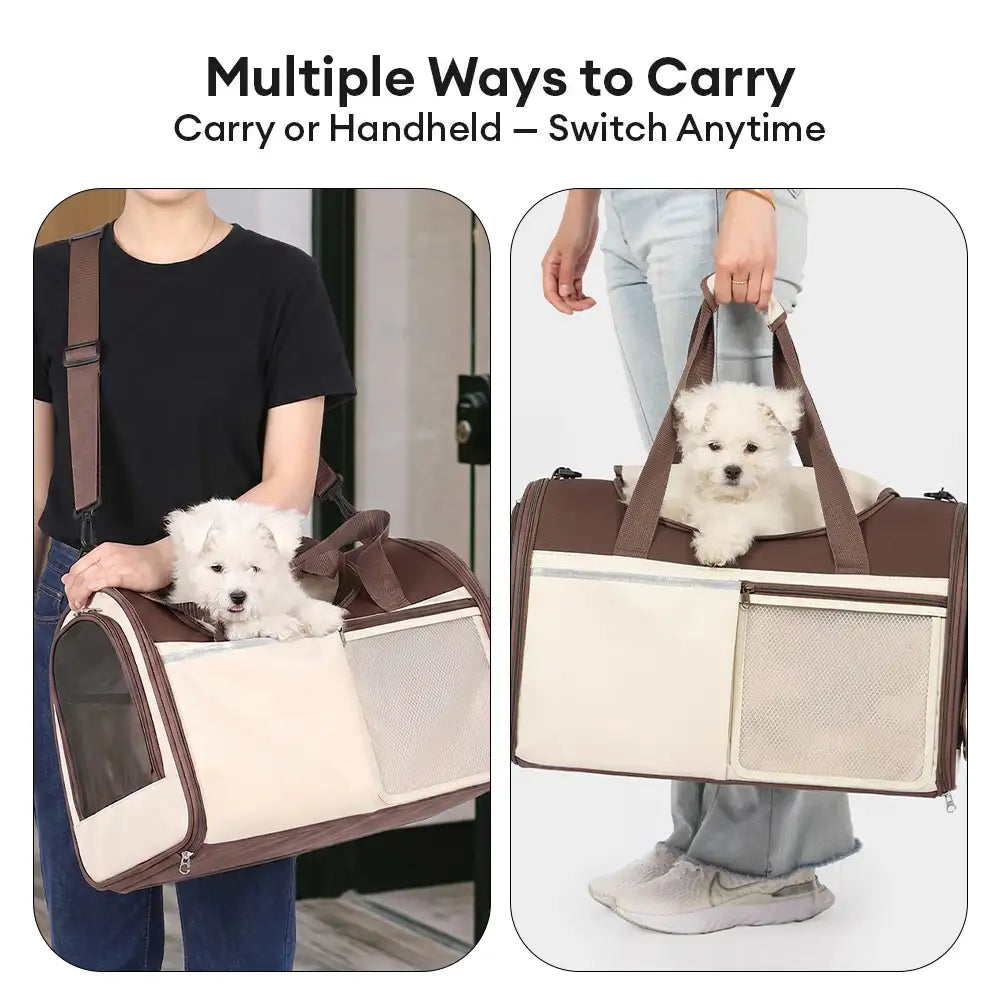 Handheld Crossbody Dog Cat Carrier Multi-Function Breathable Pet Carr... detail view 6 | Petix pet supplies for dogs and cats