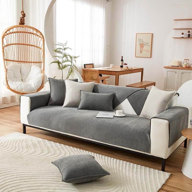 Herringbone Cushion Chenille Waterproof & Antifouling Pillow - Couch... detail view 8 | Petix pet supplies for dogs and cats