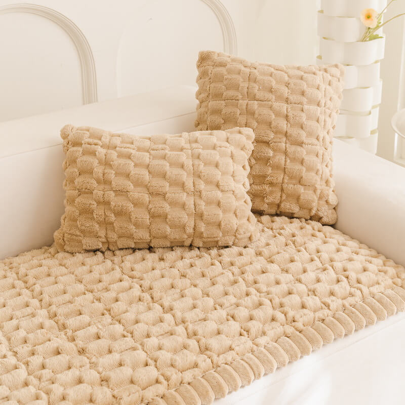 Honeycomb Plush Thickened Soft Sofa Decoration Pet Mat Couch Cover... detail view 8 | Petix pet supplies for dogs and cats