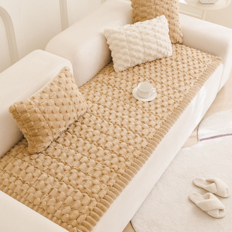 Honeycomb Plush Thickened Soft Sofa Decoration Pet Mat Couch Cover... detail view 6 | Petix pet supplies for dogs and cats