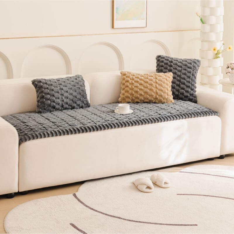 Honeycomb Plush Thickened Soft Sofa Decoration Pet Mat Couch Cover... detail view 7 | Petix pet supplies for dogs and cats