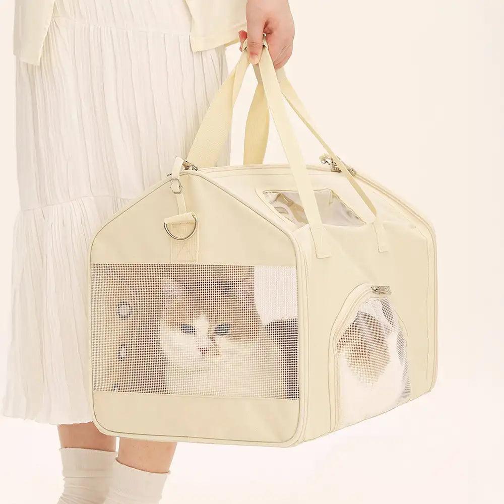 House-Shaped Breathable Foldable Cat Carrier Large Capacity Mult... main product image | Petix pet supplies for dogs and cats