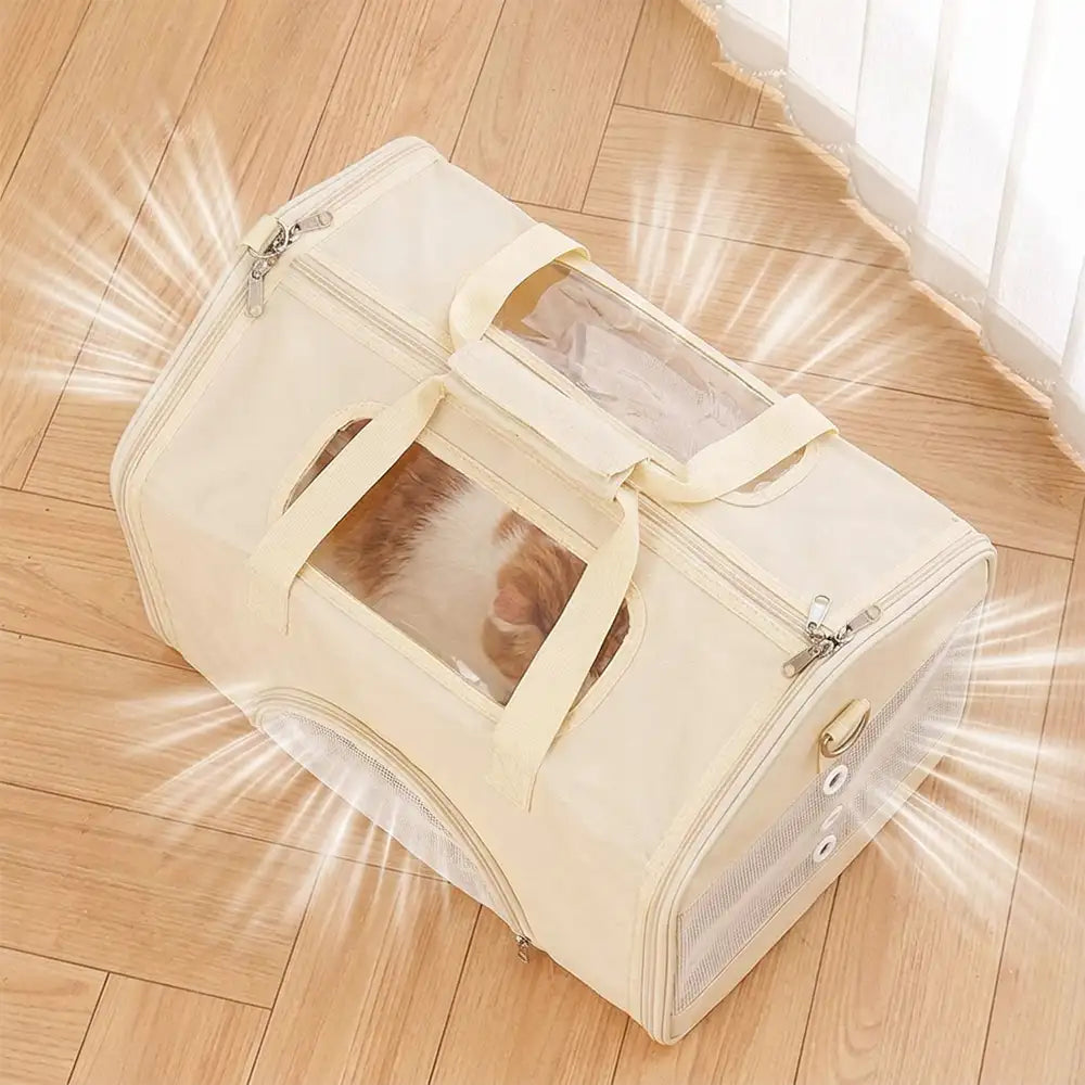 House-Shaped Breathable Foldable Cat Carrier Large Capacity Multi-Fun... detail view 5 | Petix pet supplies for dogs and cats