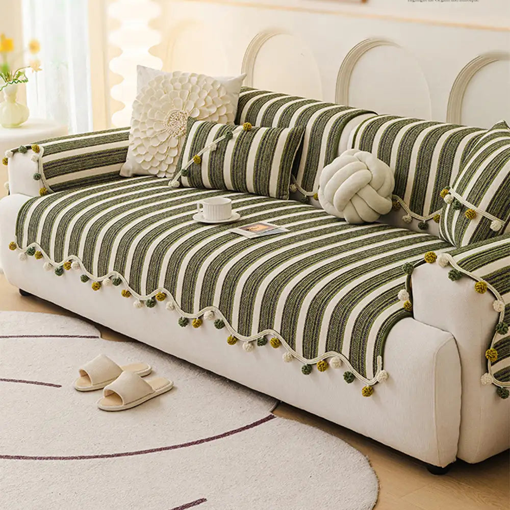 Irregular Contrast Color Chenille Skin-Friendly Non-Slip Sofa Pr... main product image | Petix pet supplies for dogs and cats