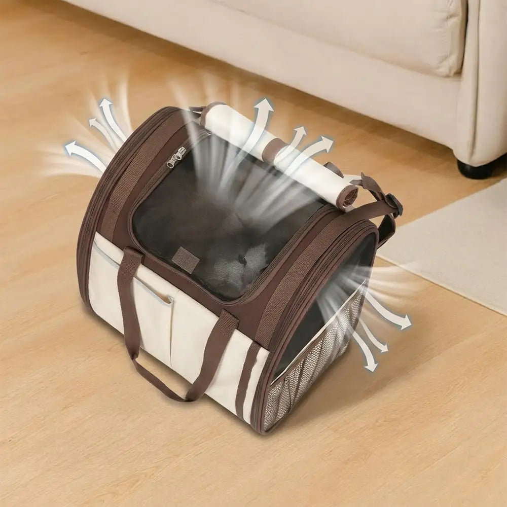 Large Capacity Breathable Foldable Pet Backpack Carrier for Travel Sa... detail view 8 | Petix pet supplies for dogs and cats